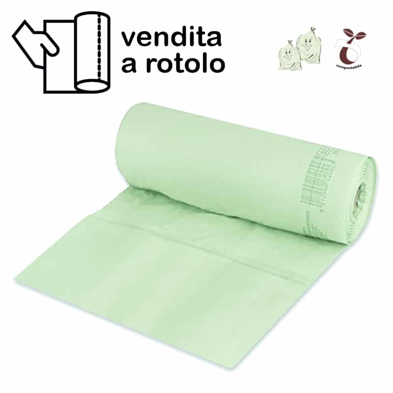 Sacchetto Compostabile 23x32cm Cani Rotoli Biodegradabili R20x15 (6.000  Pezzi)