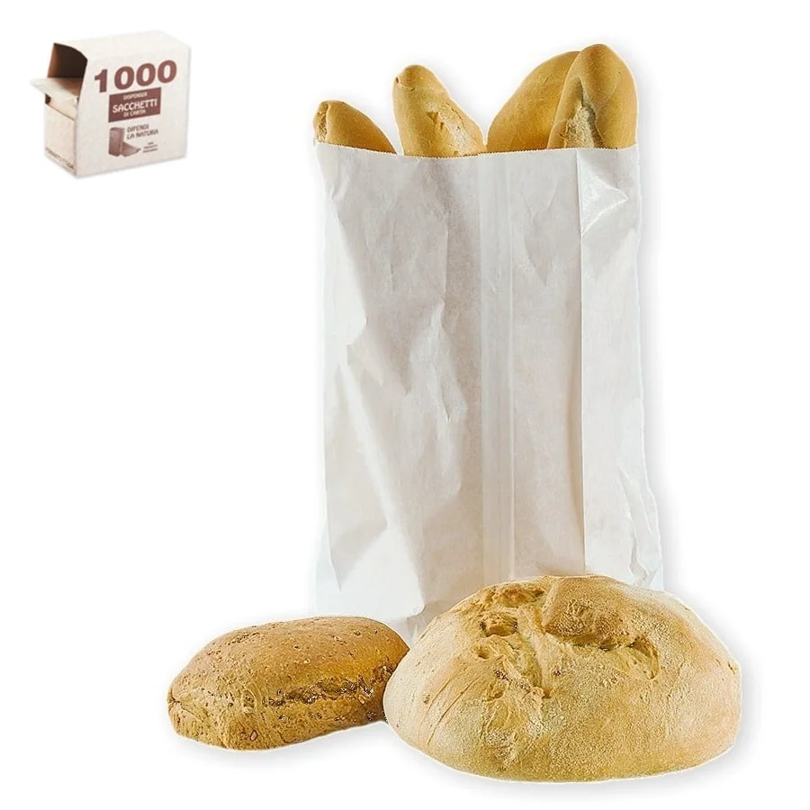 sacchetti pane bianchi di carta
